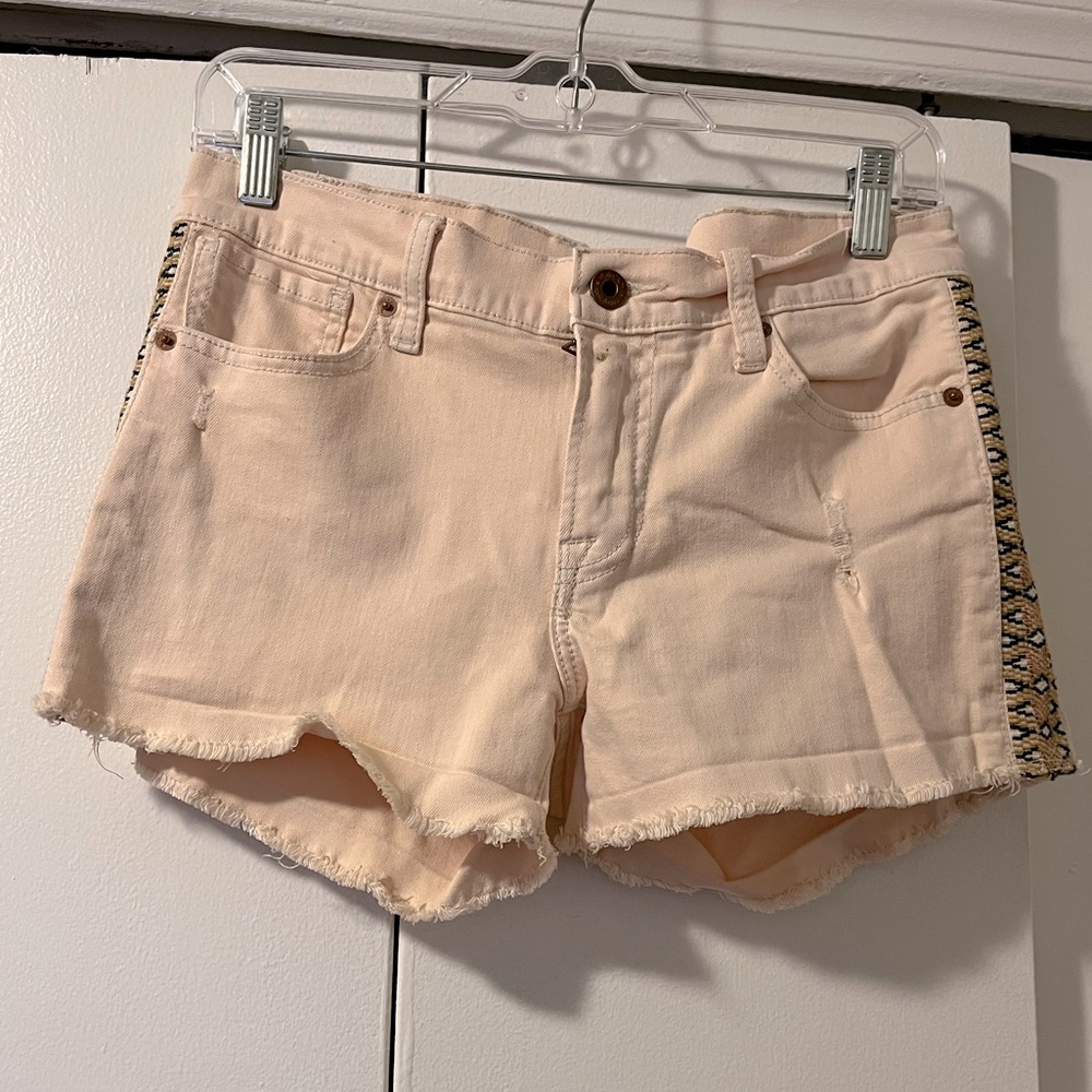 Lucky Brand cream Malibu Short jean shorts